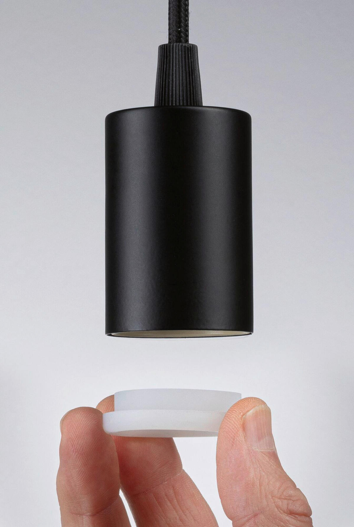 PENDELLEUCHTE Ravi 8/30-150 cm   - Schwarz, Basics, Metall (8/30-150cm) - Paulmann