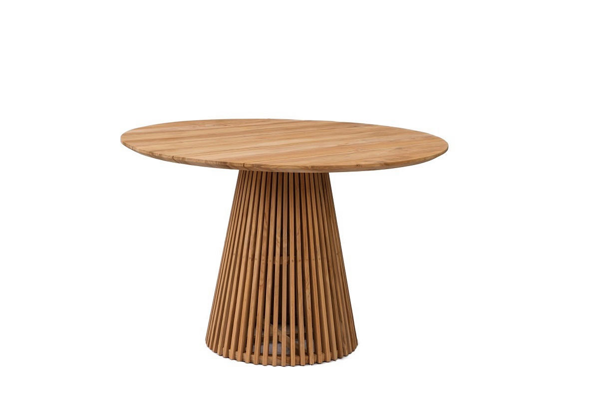 GARTENTISCH 120/120/76 cm Holz rund  - Naturfarben, Design, Holz (120/120/76cm) - Amatio