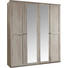 DREHTÜRENSCHRANK in Eichefarben - Eichefarben/Braun, KONVENTIONELL, Glas/Holzwerkstoff (180/210/58cm) - Cantus DREHTÜRENSCHRANK in Eichefarben - Eichefarben/Braun, KONVENTIONELL, Glas/Holzwerkstoff (180/210/58cm) - Cantus