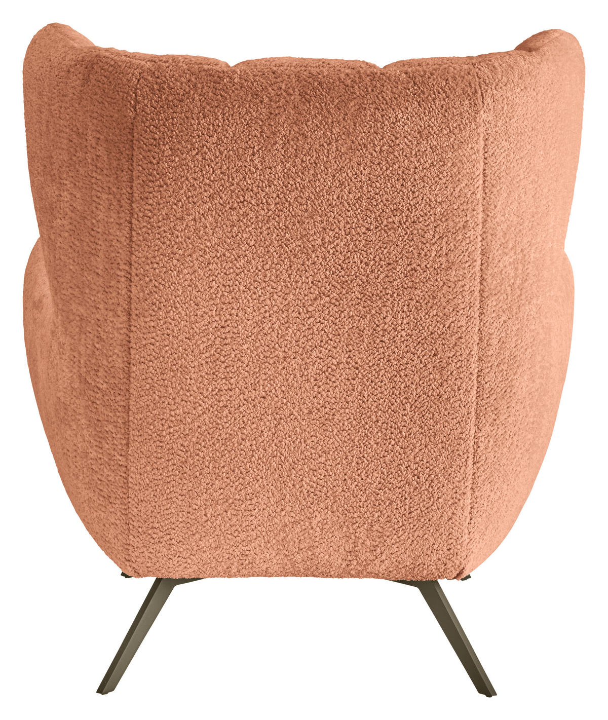 CHESTERFIELD-SESSEL Chenille Altrosa  - Schwarz/Altrosa, MODERN, Textil/Metall (100/94/95cm) - Pure Home Lifestyle