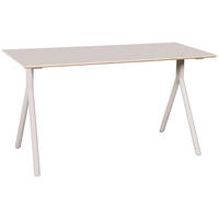 SCHREIBTISCH 140/60/75 cm Kaschmir  - Kaschmir, MODERN, Holz/Metall (140/60/75cm) - Carryhome