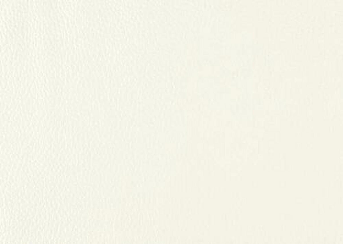 2,5-SITZER Echtleder Ecru  - Ecru/Schwarz, Design, Leder/Metall (200/102/92cm) - Johann Jakob