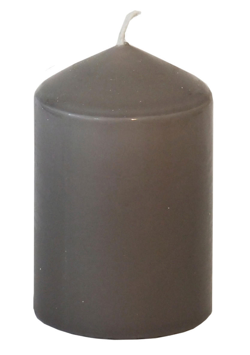 STUMPENKERZE 6,7/10 cm  - Grau, Basics (6,7/10cm) - Steinhart