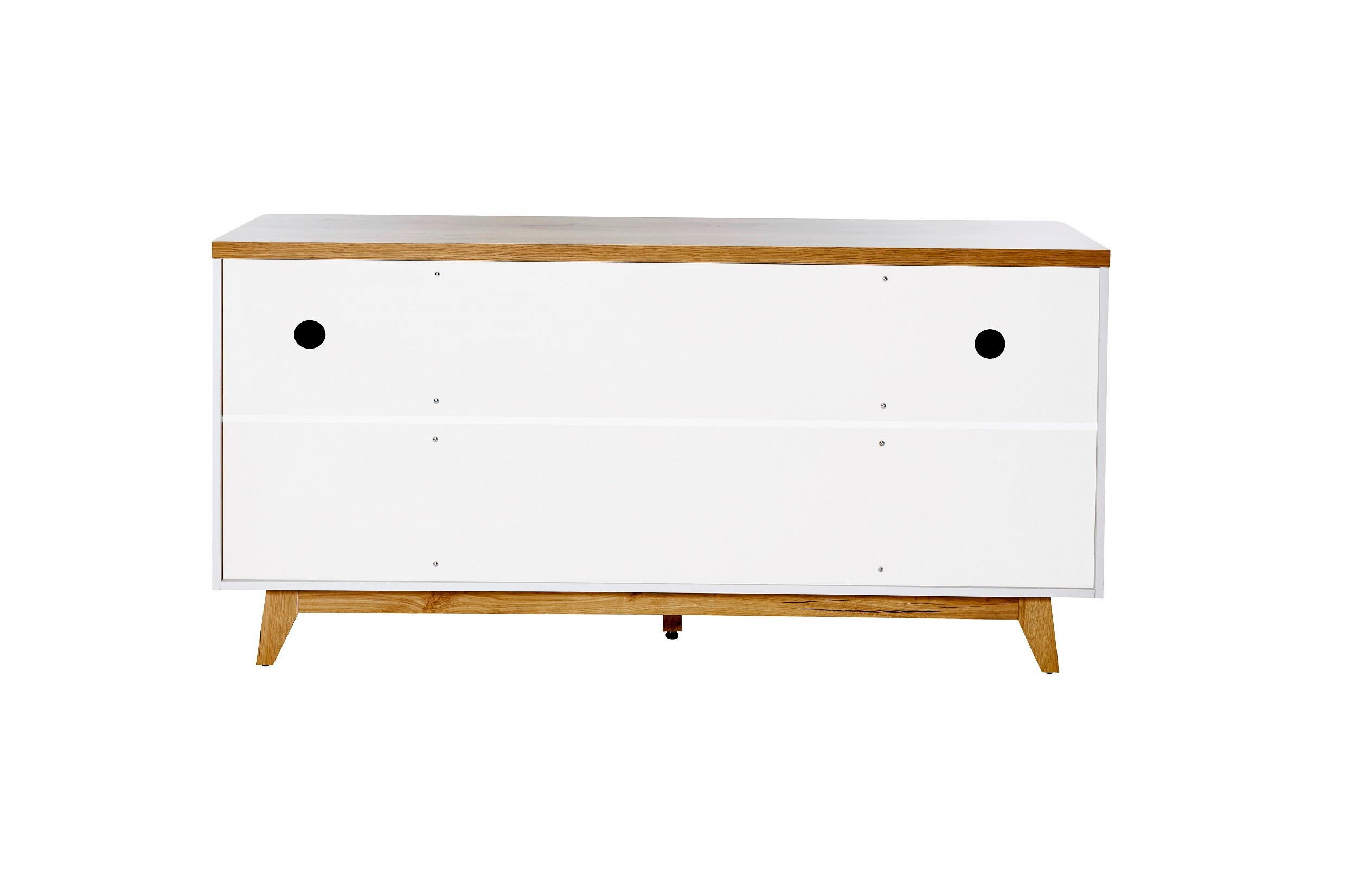 Thumbnail - Livetastic Sideboard, Weiß, Eiche, Metall, 2 Fächer, 3 Schubladen, 160x77x39 cm, Beimöbel erhältlich, stehend, Wohnzimme...