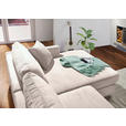 ECKSOFA Naturfarben Cord Zierkissen, Rückenkissen, Rücken echt  - Schwarz/Naturfarben, KONVENTIONELL, Kunststoff/Textil (234/170cm) - Carryhome