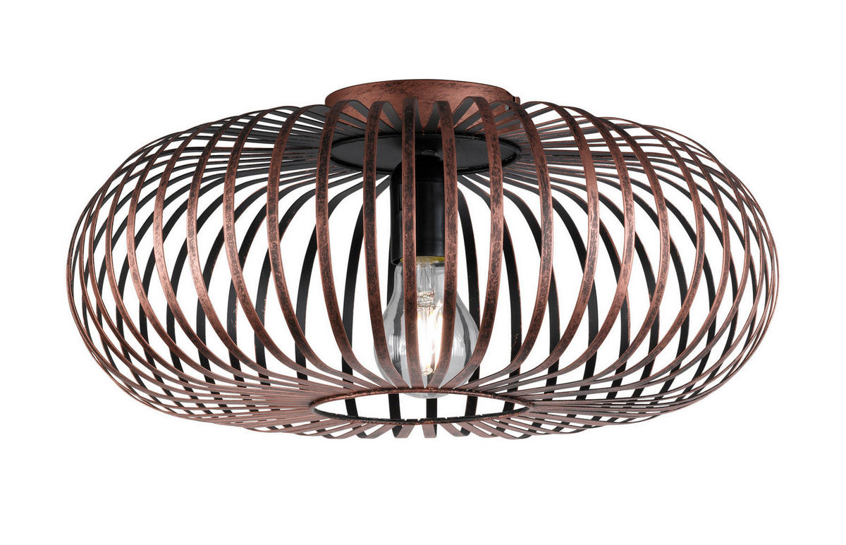 TAKLAMPA Johann 40/17 cm  - kopparfärgad, Design, metall (40/17cm) - Trio Leuchten