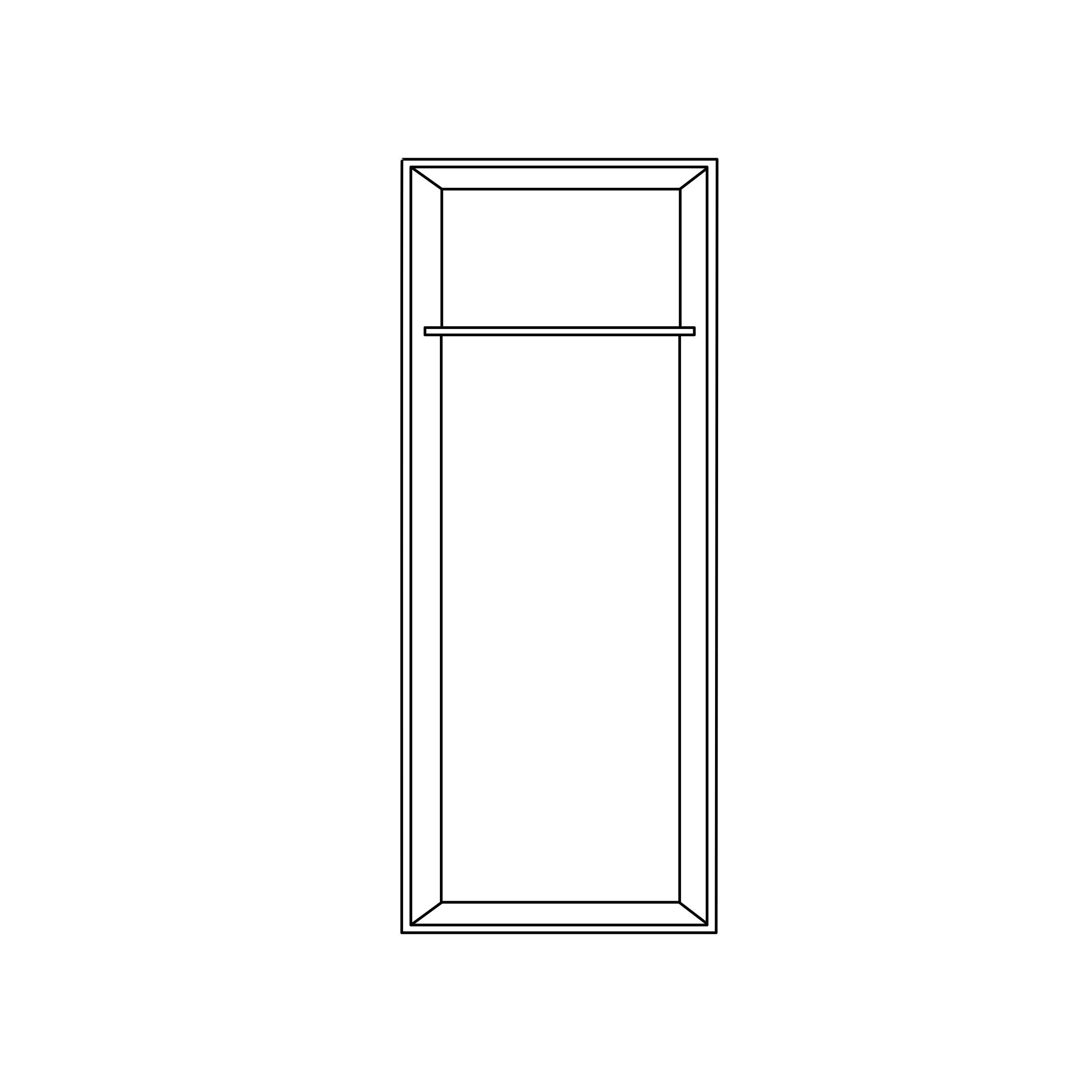DREHTÜRENSCHRANK 1-türig Weiß, Weiß Hochglanz - Weiß Hochglanz/Alufarben, KONVENTIONELL, Kunststoff (47/197/54cm) - Carryhome