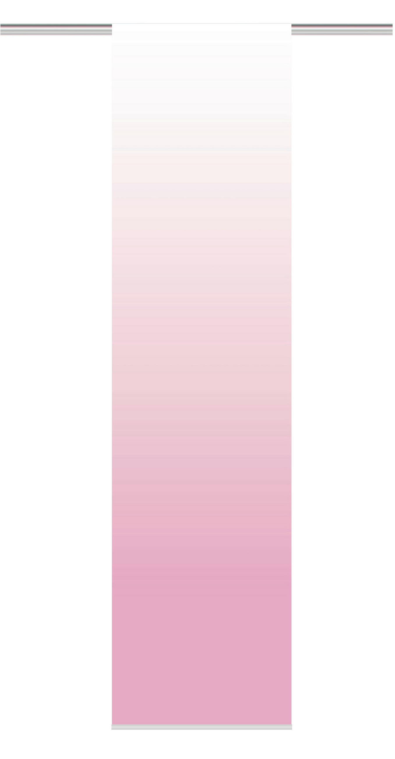 XXXLutz Flächenvorhang Madrid Rosa, Hellrosa 60x245 cm
