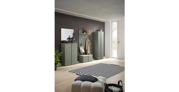 SCHUHSCHRANK 79/113,2/34 cm  - Eichefarben/Schwarz, Design, Holzwerkstoff/Kunststoff (79/113,2/34cm) - Voleo