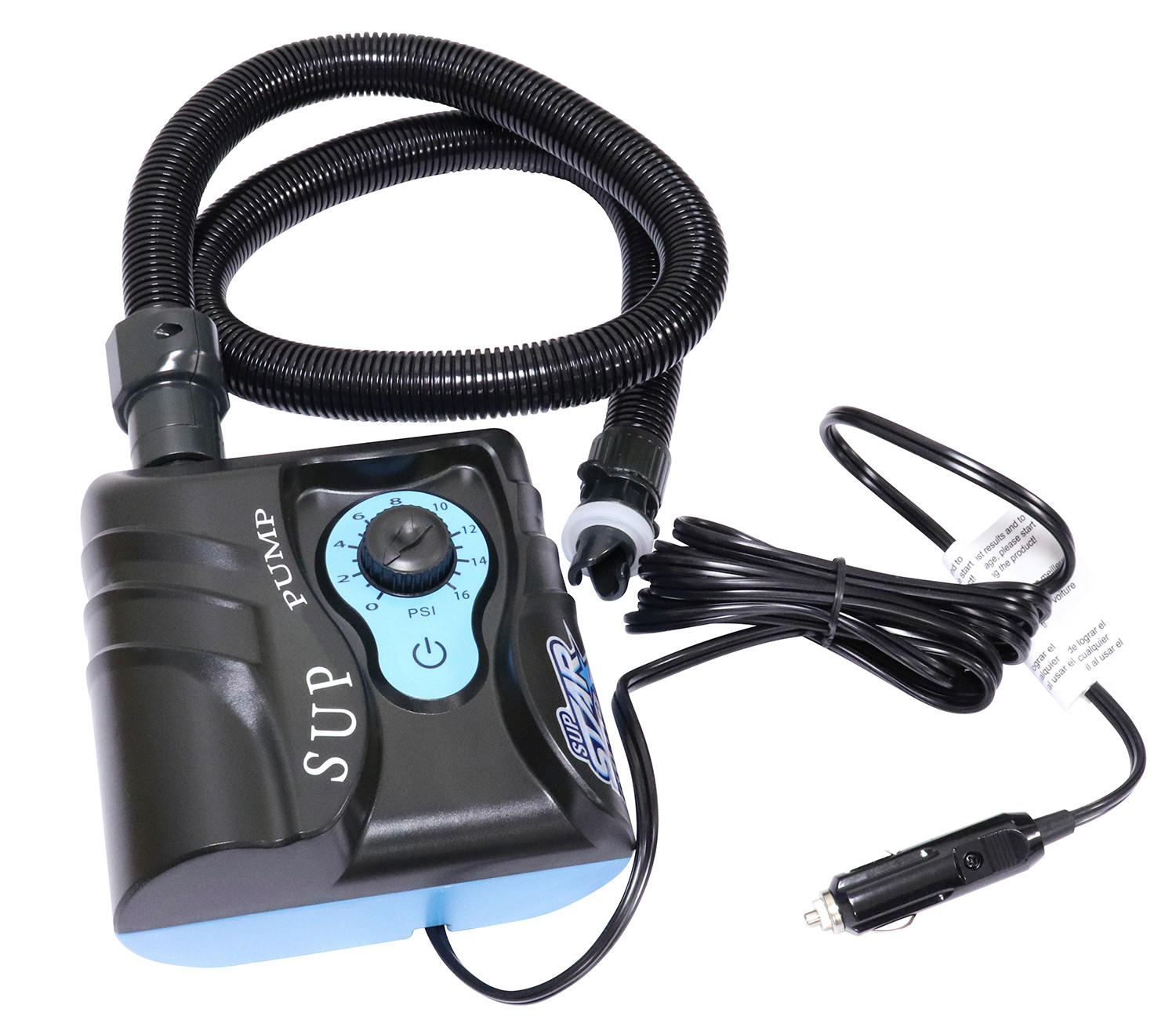 ELEKTR. LUFTPUMPE - Blau/Schwarz, Basics, Kunststoff (18,5/16,5/26,5cm) - Atrigo