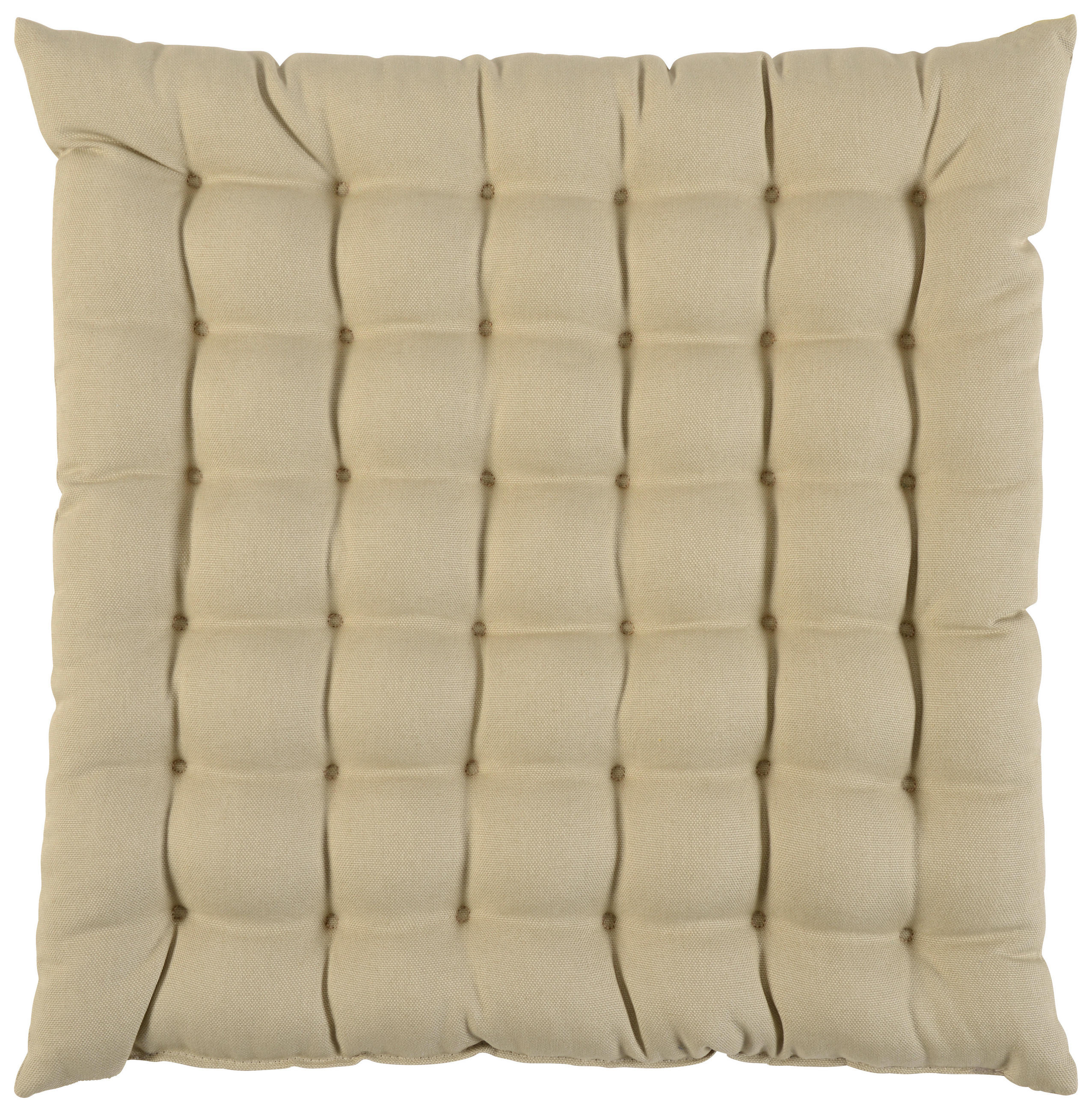 SITZKISSEN  38/38 cm   - Creme, Basics, Textil (38/38cm) - Novel