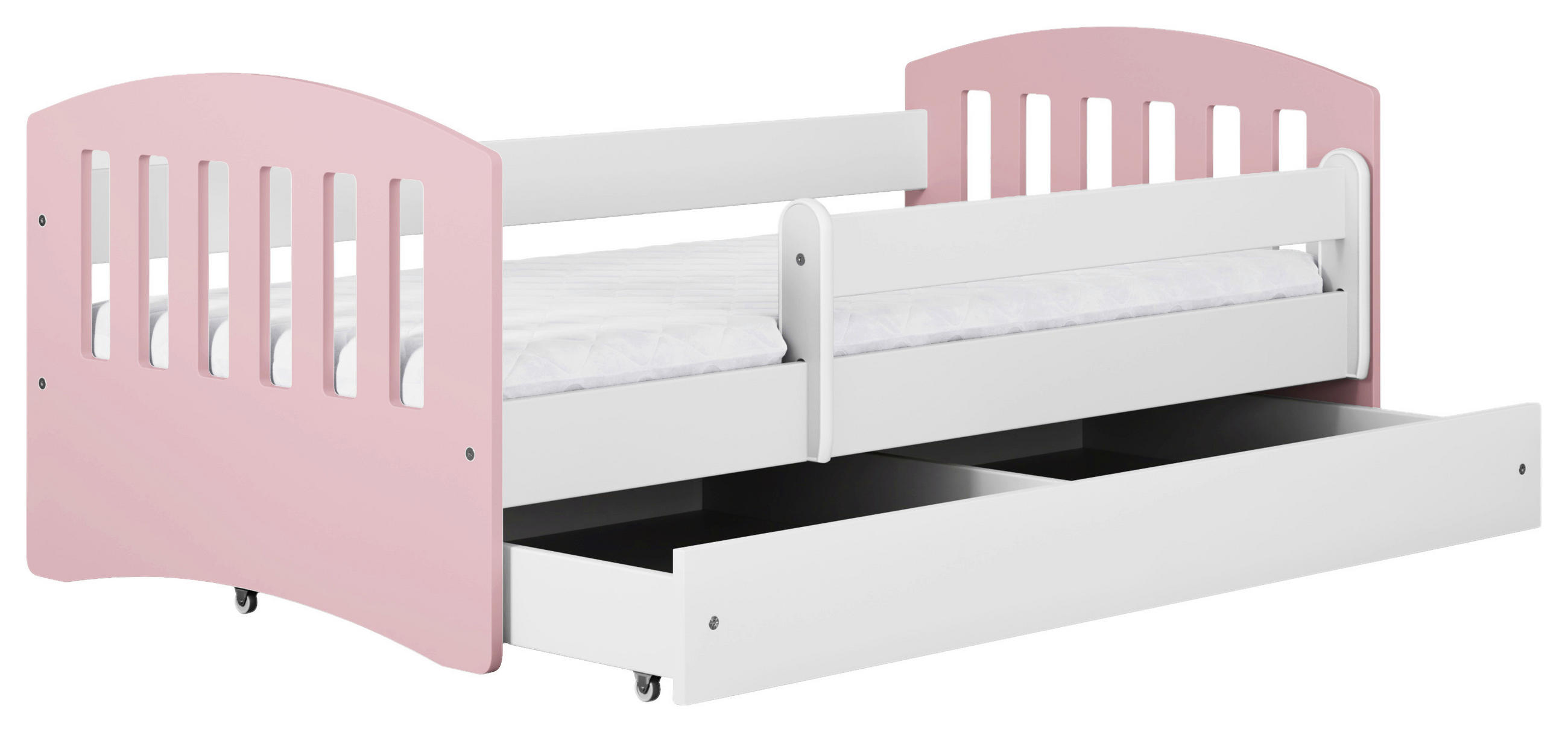 KINDER-/JUNIORBETT - Pink/Birkefarben, MODERN, Holz/Holzwerkstoff (80/160cm) - MID.YOU