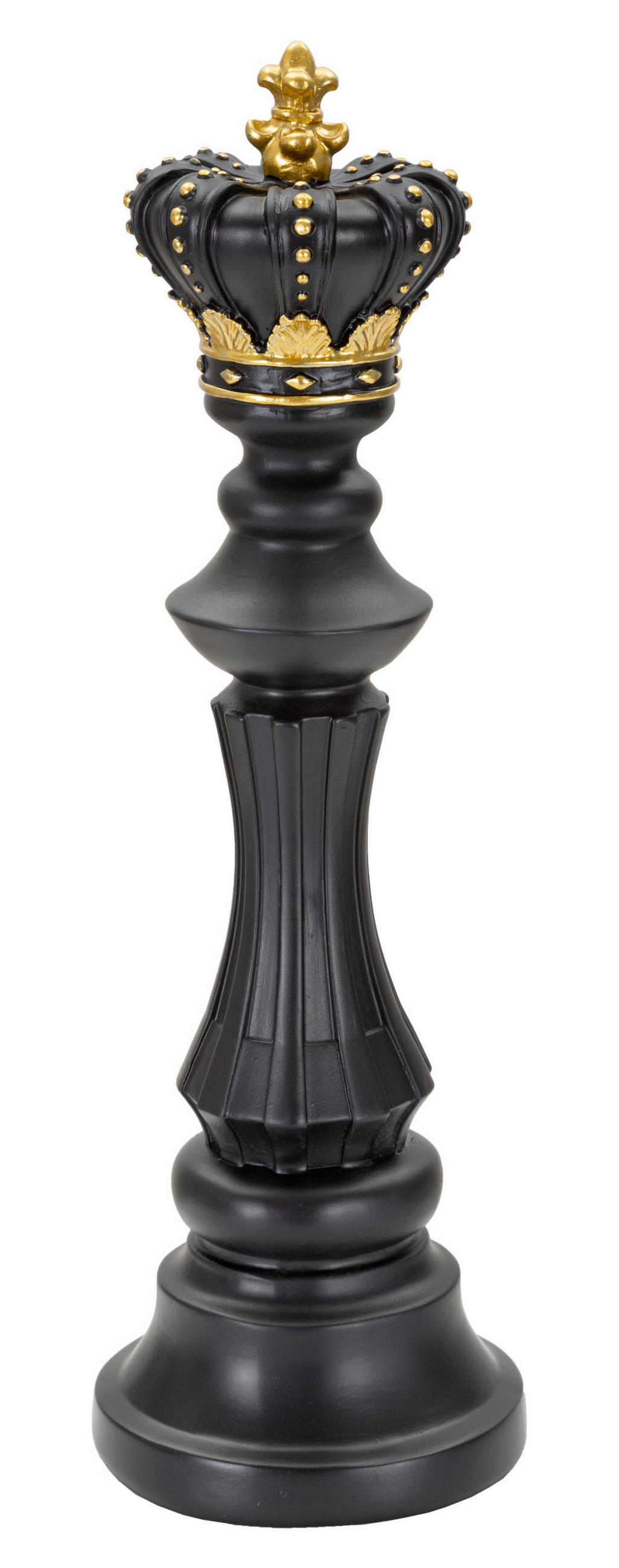 Skulptur Black And Gold King B: 13 Cm