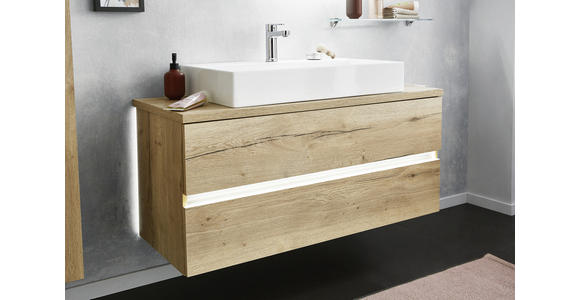 WASCHTISCHKOMBI 121 cm - Weiß, MODERN, Keramik/Holzwerkstoff (121cm) - Dieter Knoll
