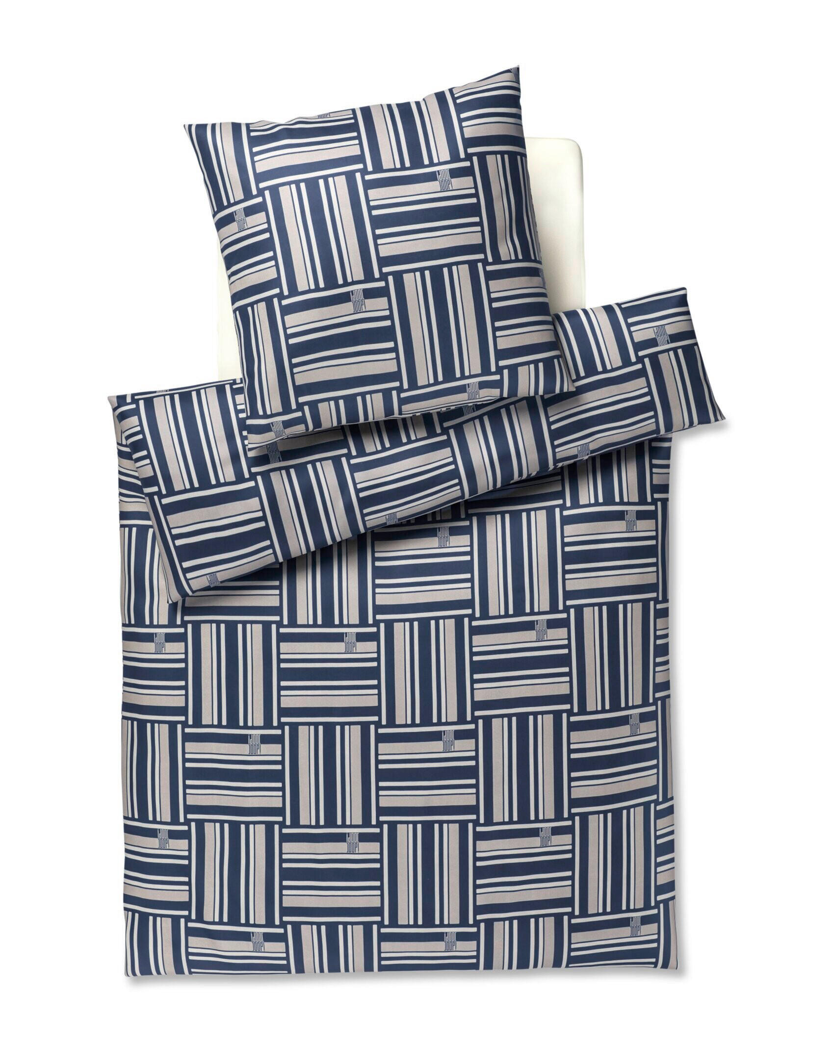 BETTWÄSCHE 2-teilig JOOP! WEAVE Jersey 155/220 cm  - Blau, Basics, Textil (155/220cm) - Joop!