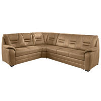 ECKSOFA  in Lederlook Braun  234/286 cm  - Beige/Braun, KONVENTIONELL, Holz/Holzwerkstoff (234/286cm) - Beldomo Comfort