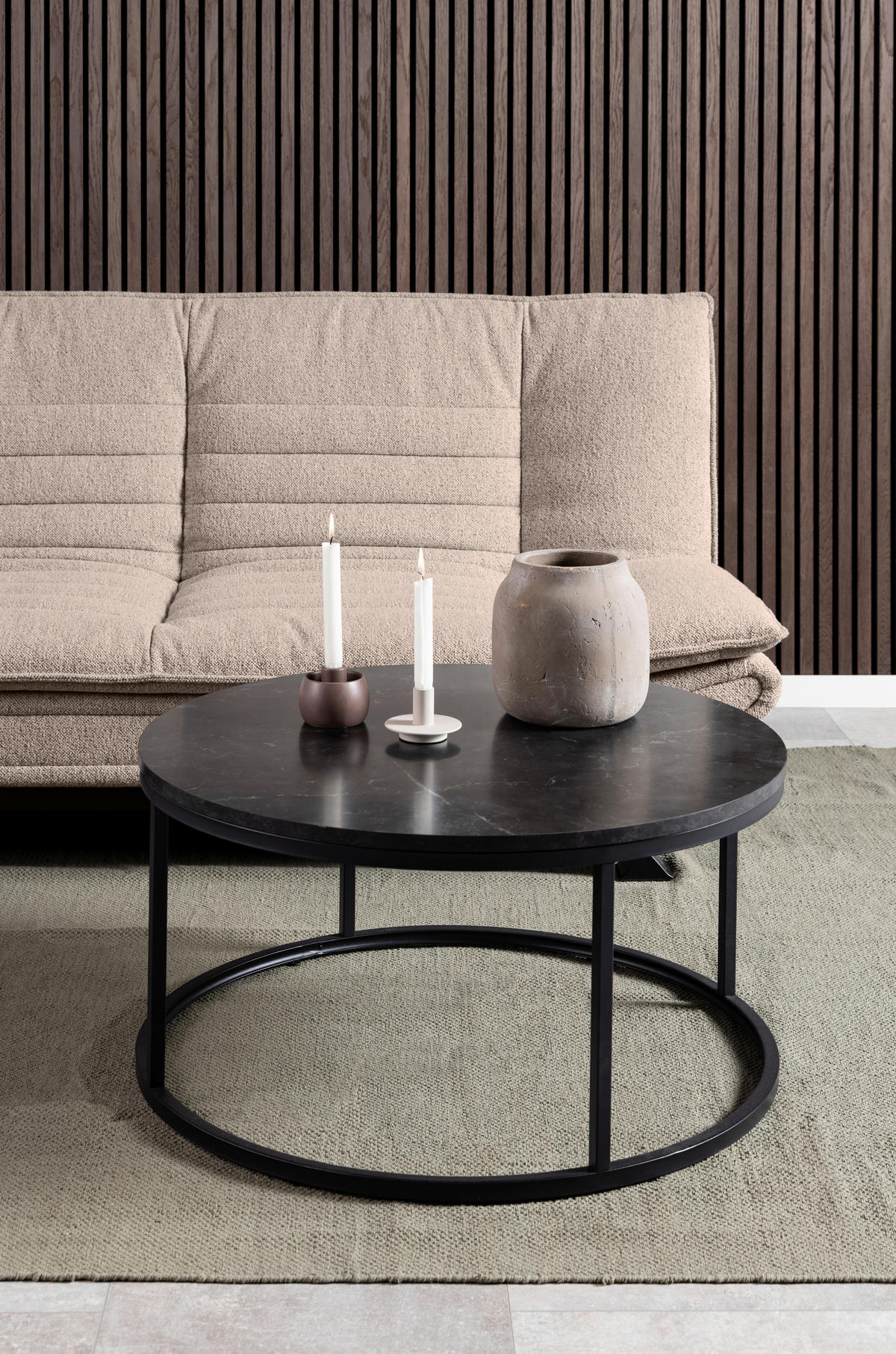 COUCHTISCH in Holzwerkstoff 80/80/40 cm  - Schwarz, Design, Holzwerkstoff/Metall (80/80/40cm) - Livetastic