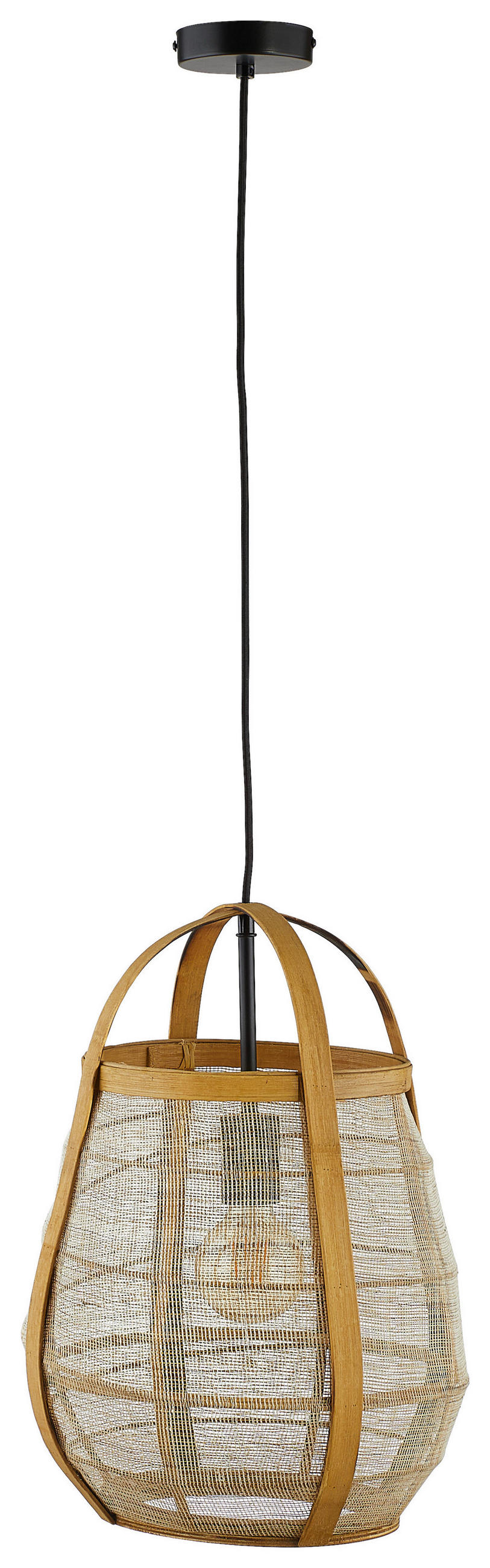 HÄNGELEUCHTE - Braun/Naturfarben, Trend, Holz (32/44cm) - Light & Living