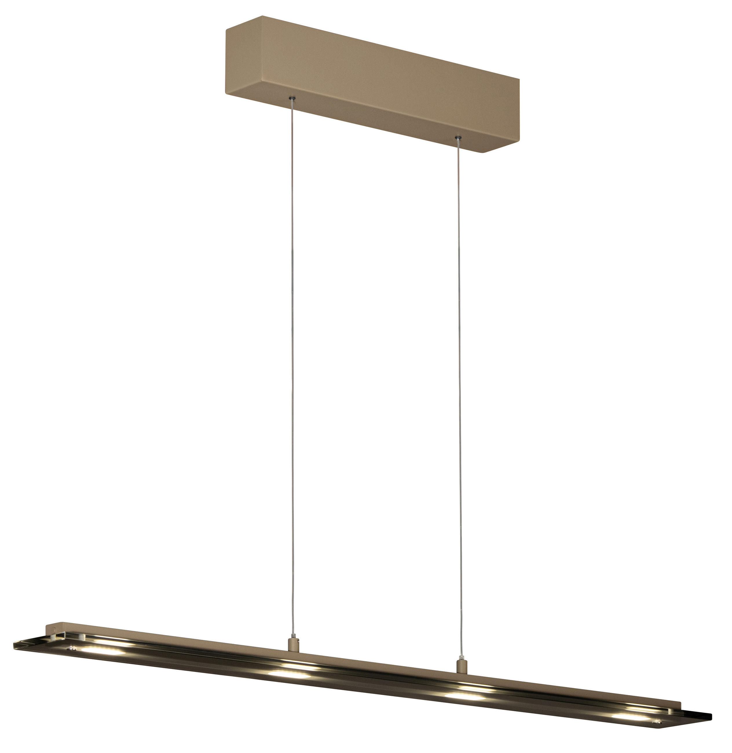 Fischer & Honsel Led-Hängeleuchte Torvi Greige 9x88 cm