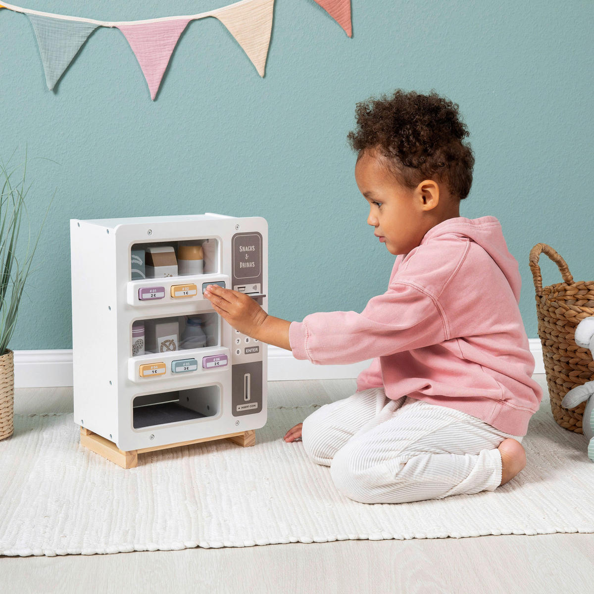 KAUFLADEN CORNUS  - Naturfarben/Weiß, Basics, Holz (26/18/38cm) - MUSTERKIND