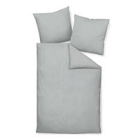 WENDEBETTWÄSCHE Giorgio Makosatin 135/200 cm  - Silberfarben/Weiß, KONVENTIONELL, Textil (135/200cm) - Janine