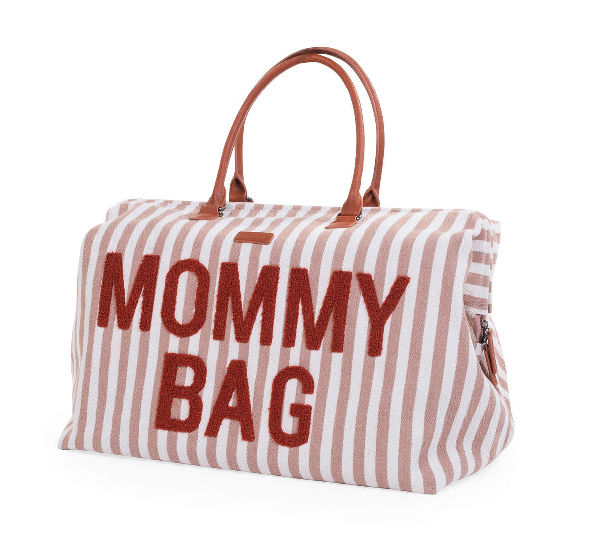WICKELTASCHE Mommy Bag Terracotta Nude Streifen  - Beige/Terracotta, KONVENTIONELL, Kunststoff/Textil (55/30/40cm) - Childhome