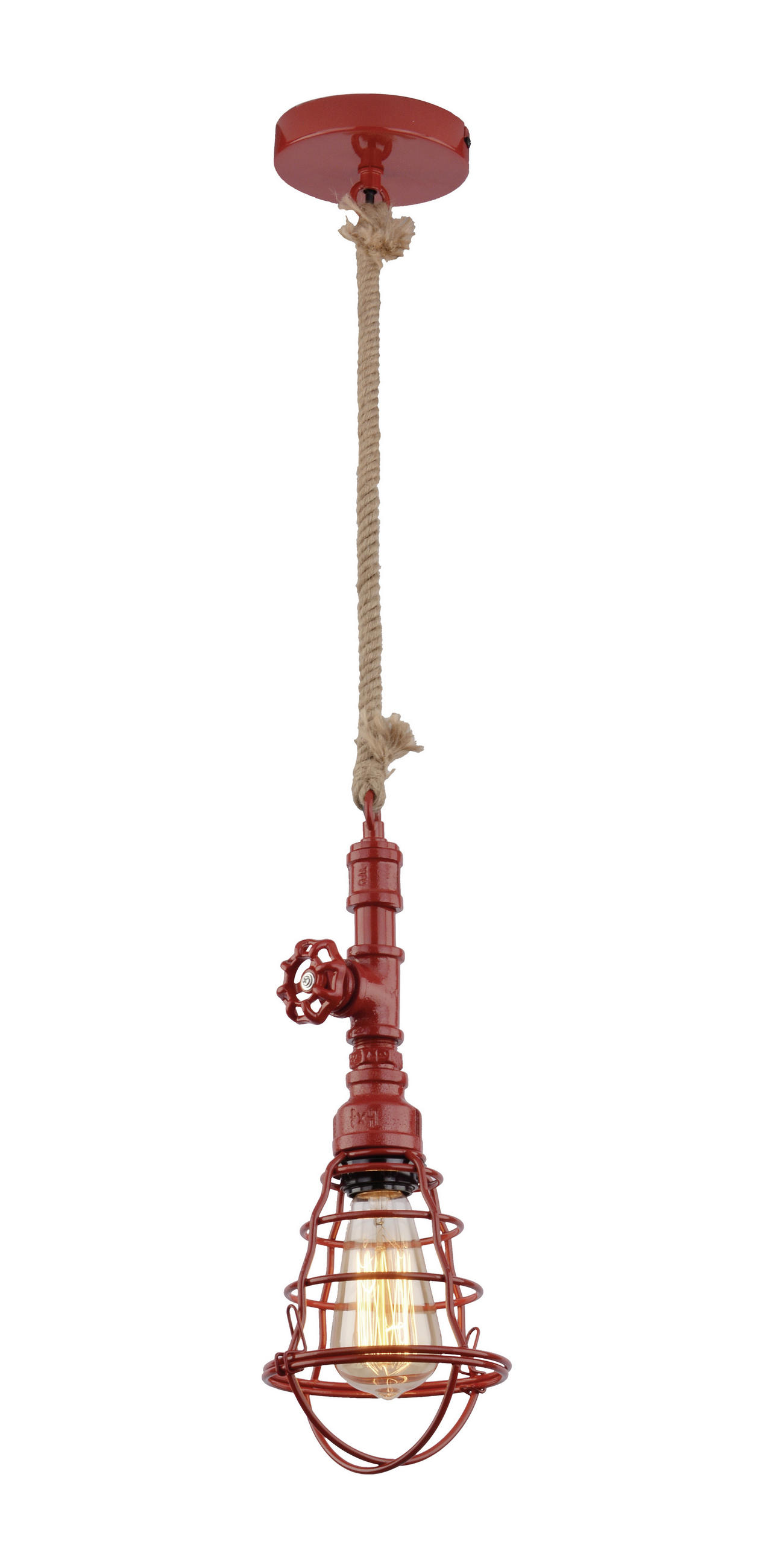 HÄNGELEUCHTE Regia 14/130 cm   - Rot, Design, Metall (14/130cm) - Näve
