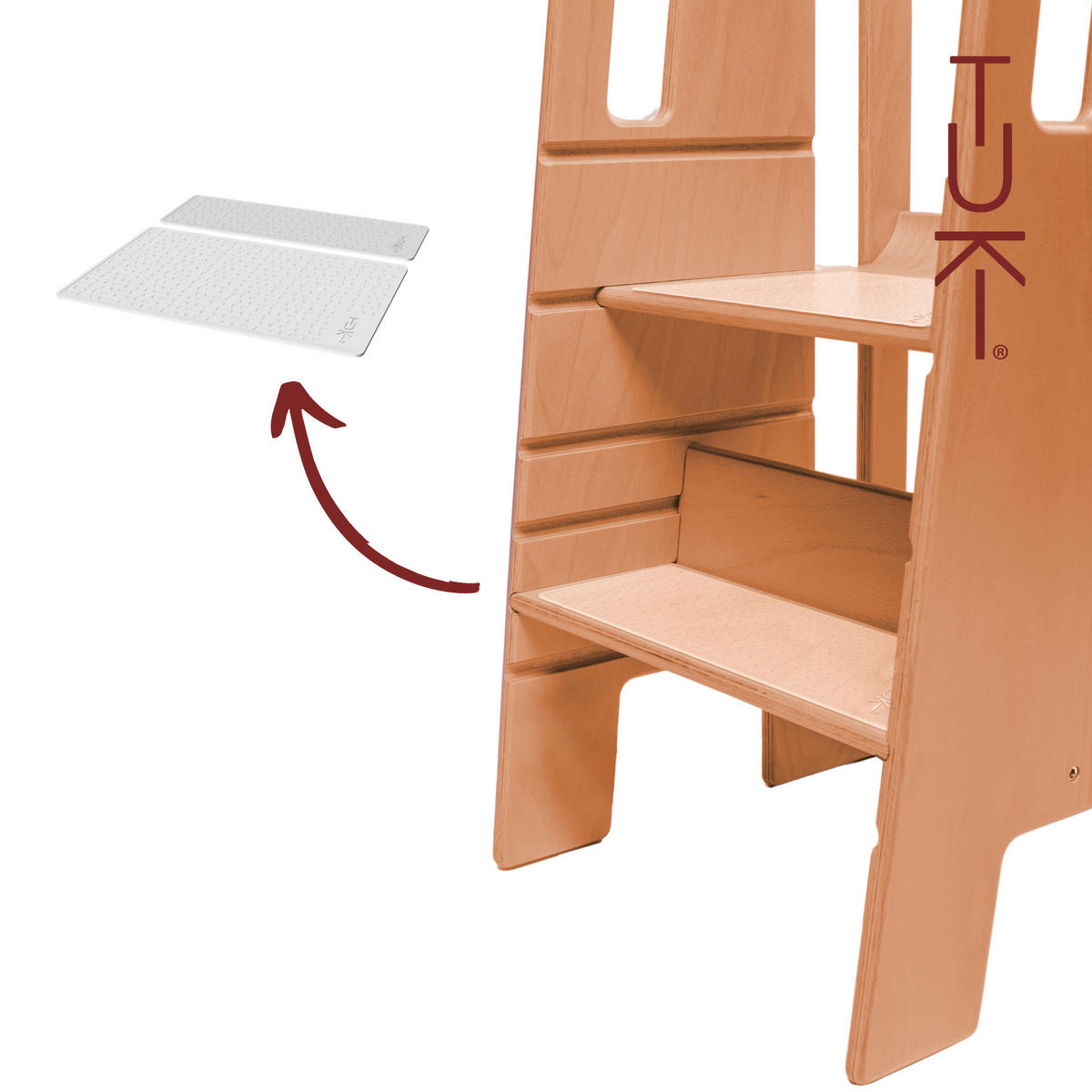 ANTIRUTSCHMATTEN-SET Tuki  - Transparent, Basics, Kunststoff (36/1/36cm)