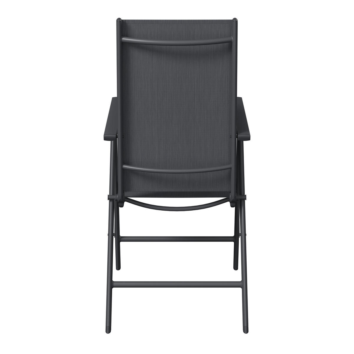 GARTENSESSEL Aluminium Anthrazit  - Anthrazit, MODERN, Textil/Metall (54/107/66cm) - Ambia Garden