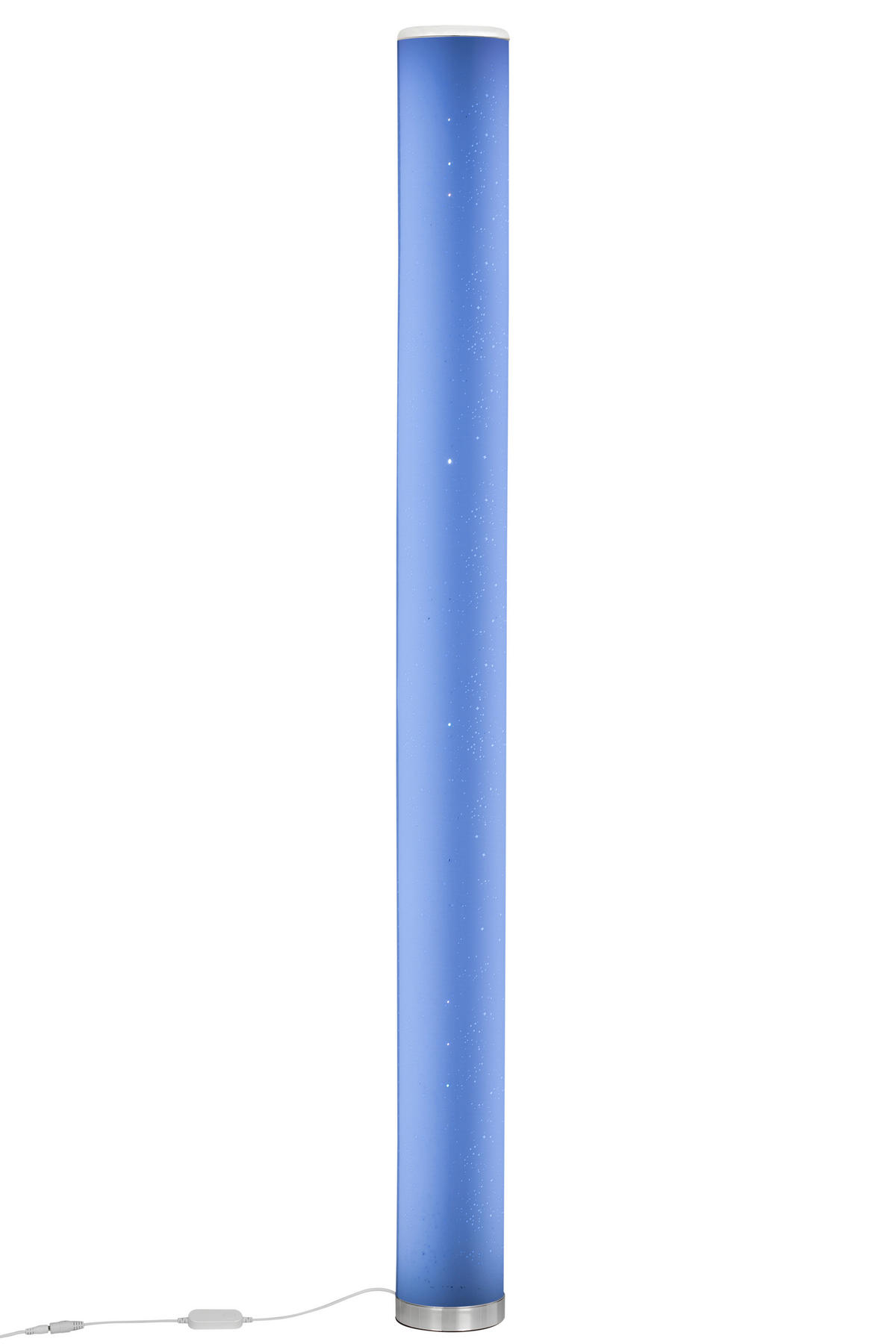 LED ÁLLÓLÁMPA - króm/fehér, Trend, műanyag (13/150cm) - Novel