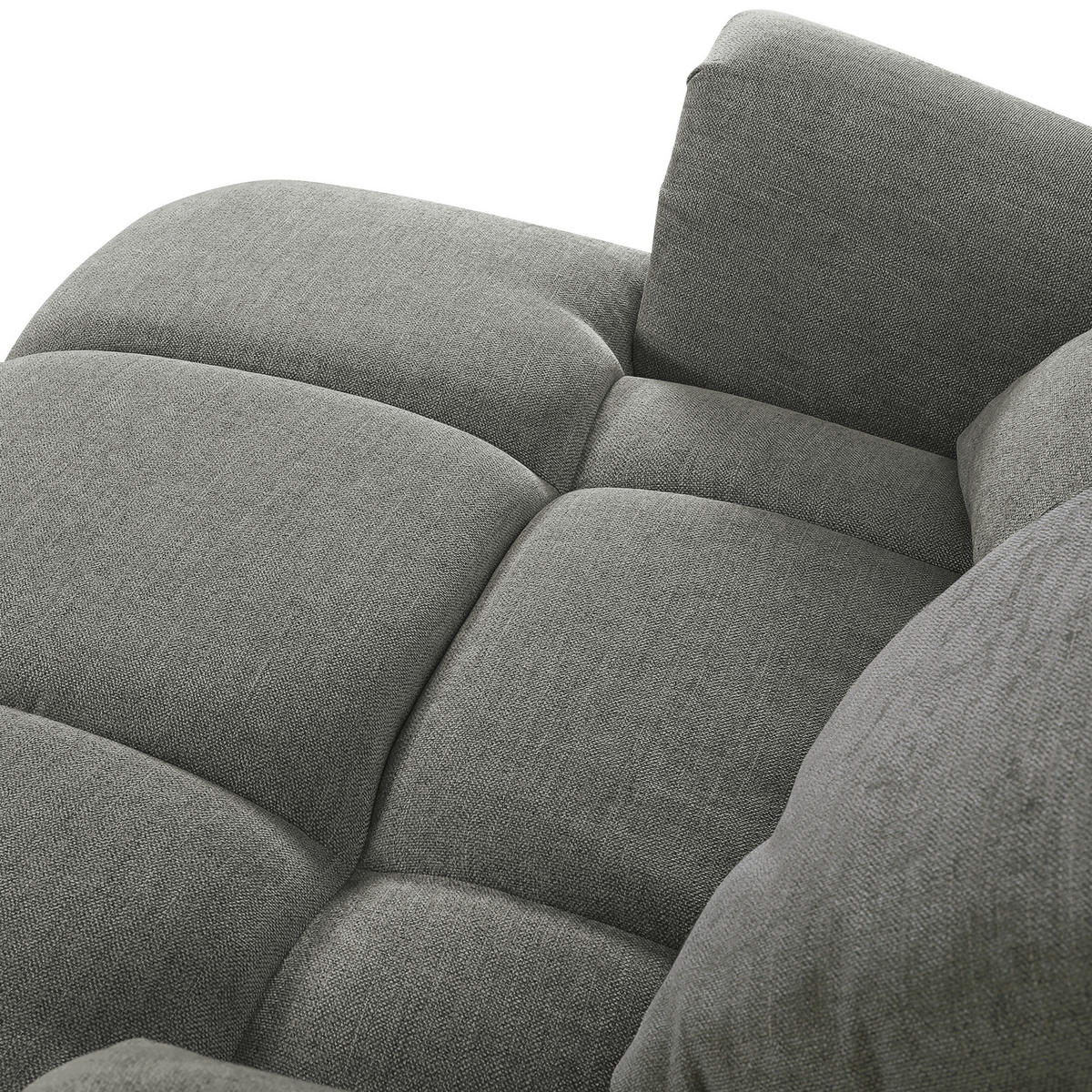 XXL-SESSEL in Flachgewebe Olivgrün, Grau  - Schwarz/Olivgrün, Konventionell, Holz/Textil (125/100/140cm) - Carryhome