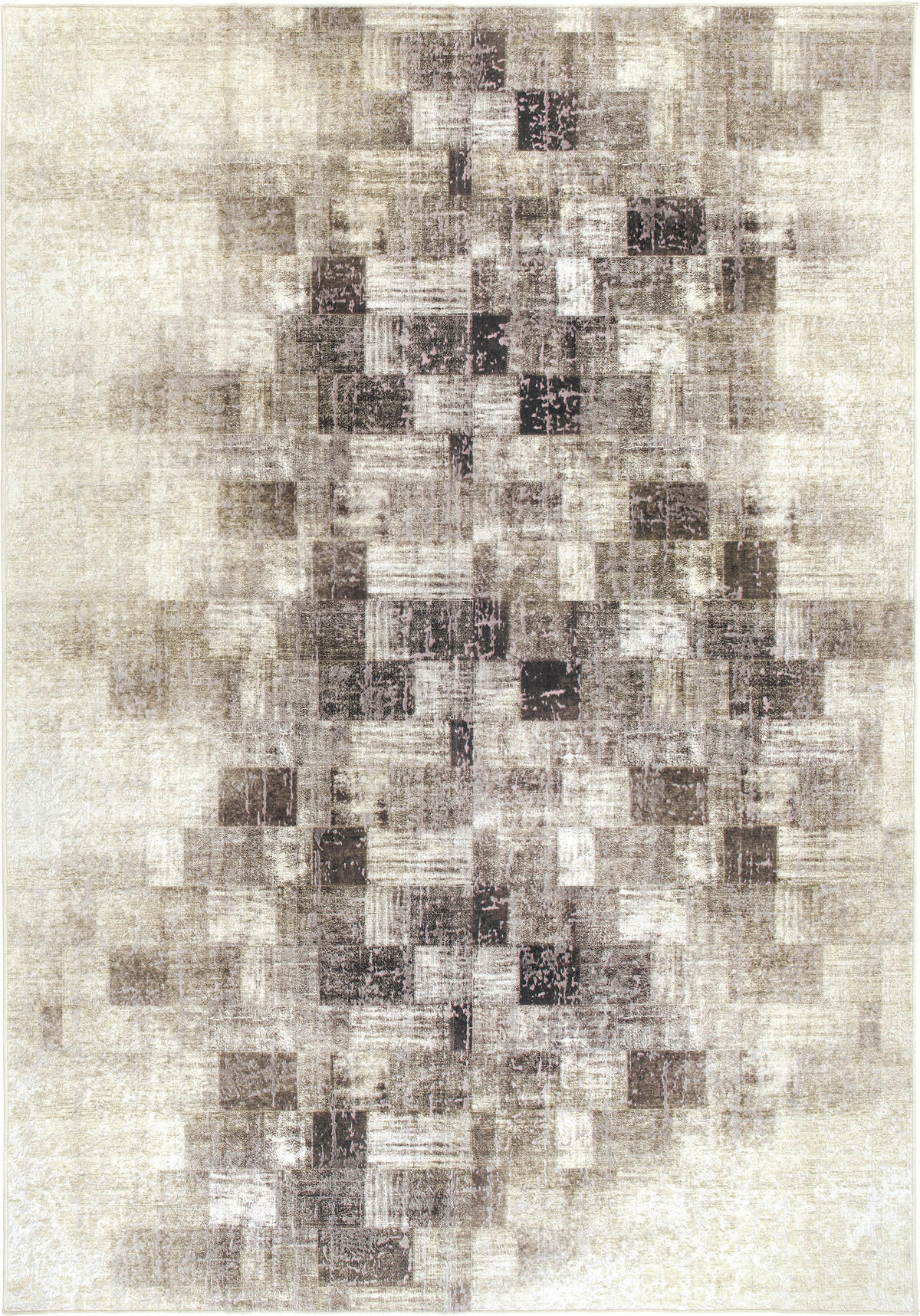 VINTAGE-TEPPICH 200/290 cm ONDEA MARTIN, waschbar Anthrazit, Creme, Taupe  - Taupe/Anthrazit, Design, Kunststoff/Textil (200/290cm) - Lindorug