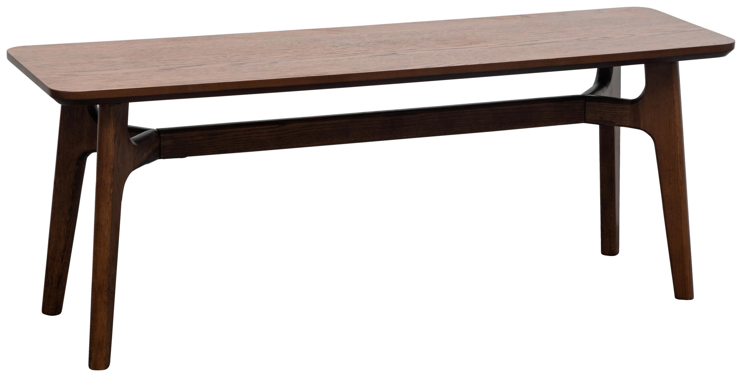 SITZBANK 120/45/35 cm Walnussfarben furniert, massiv  - Walnussfarben, KONVENTIONELL (120/45/35cm) - MID.YOU