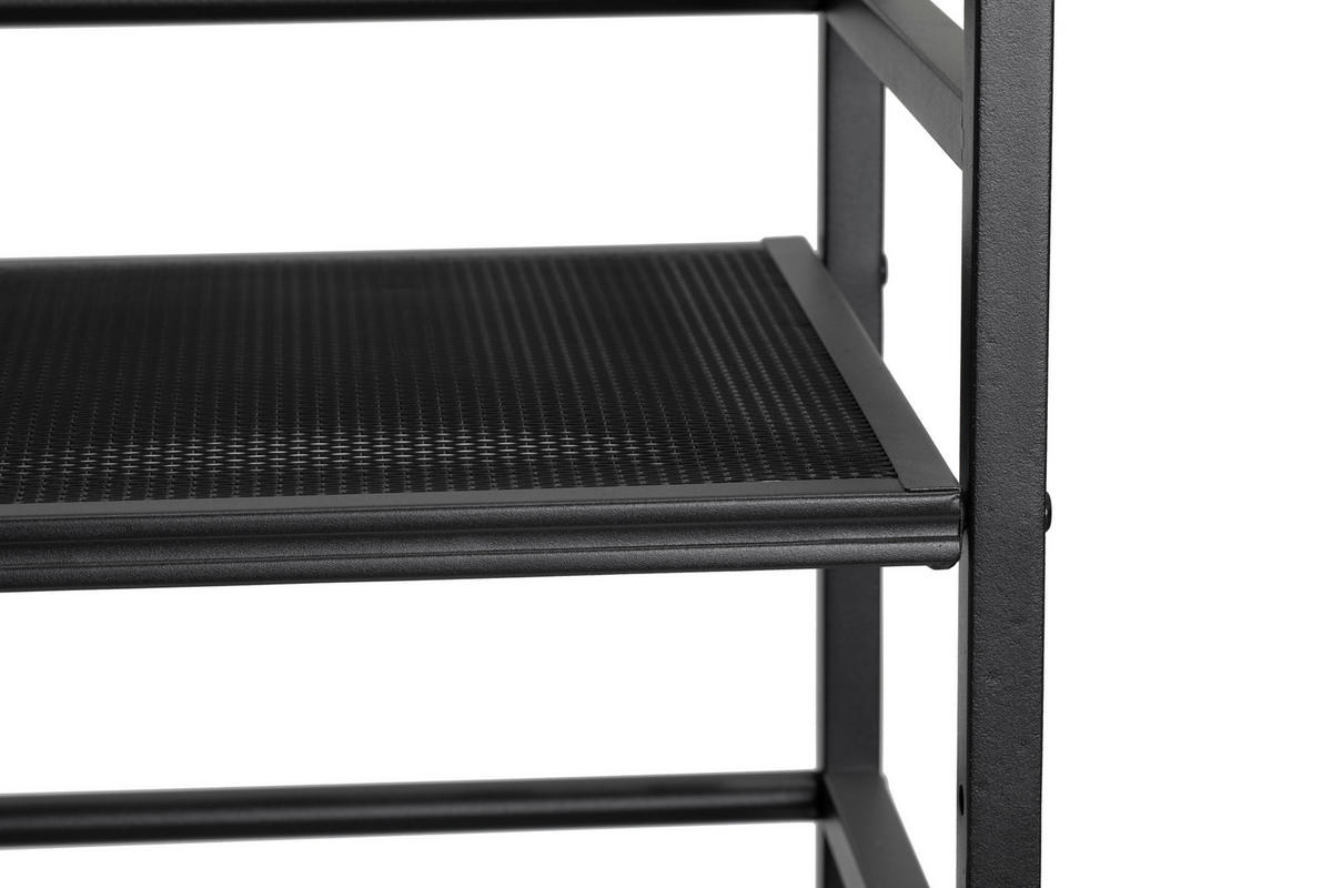 SCHUHREGAL 59/196/30 cm  - Weiss/Schwarz, Modern, Metall (59/196/30cm) - PBJ