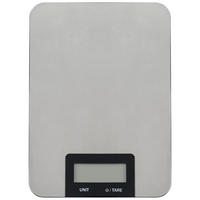 ELEKTRISCHE KÜCHENWAAGE  - Edelstahlfarben/Schwarz, Basics, Kunststoff/Metall (20/14,5/1,3cm) - Homeware Profession.