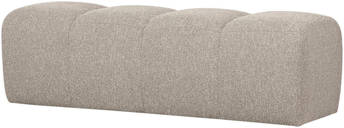SITZBANK 164/49/45 cm Bouclé Beige  - Beige, Design, Textil (164/49/45cm) - Livetastic
