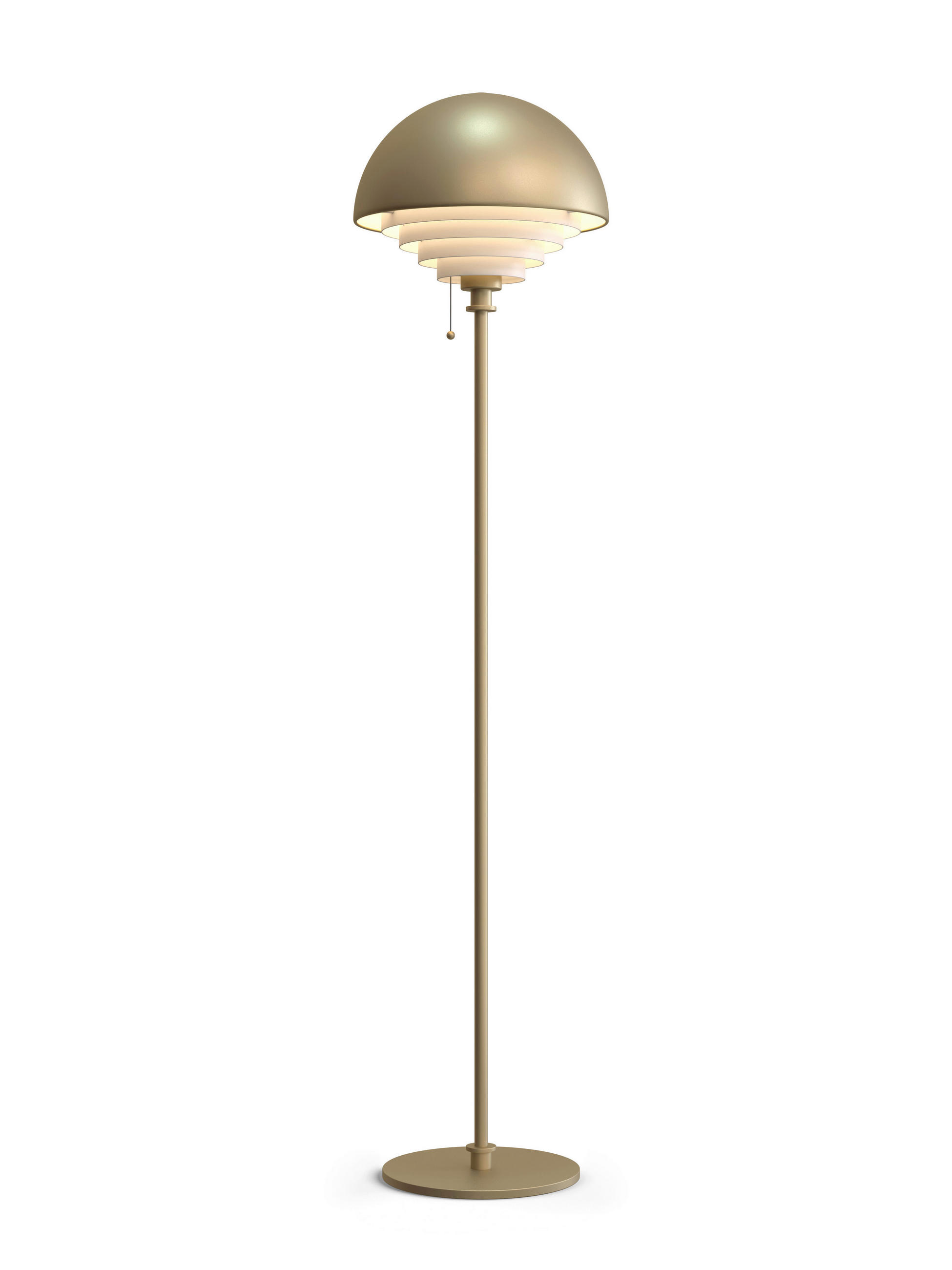 STEHLEUCHTE 36/150 cm    - Messingfarben, Design, Metall (36/150cm) - Belid
