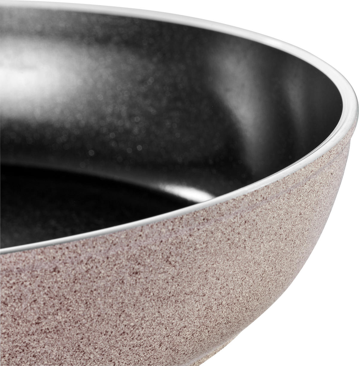 WOK LEDRO Keramikbeschichtung 28 cm  - Beige/Schwarz, Basics, Metall (28cm) - Ballarini