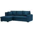 ECKSOFA in Webstoff Blau  - Blau, Design, Kunststoff/Textil (158/238cm) - Xora