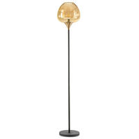 STEHLEUCHTE 26/26/160 cm    - Cognac, KONVENTIONELL, Glas/Metall (26/26/160cm)
