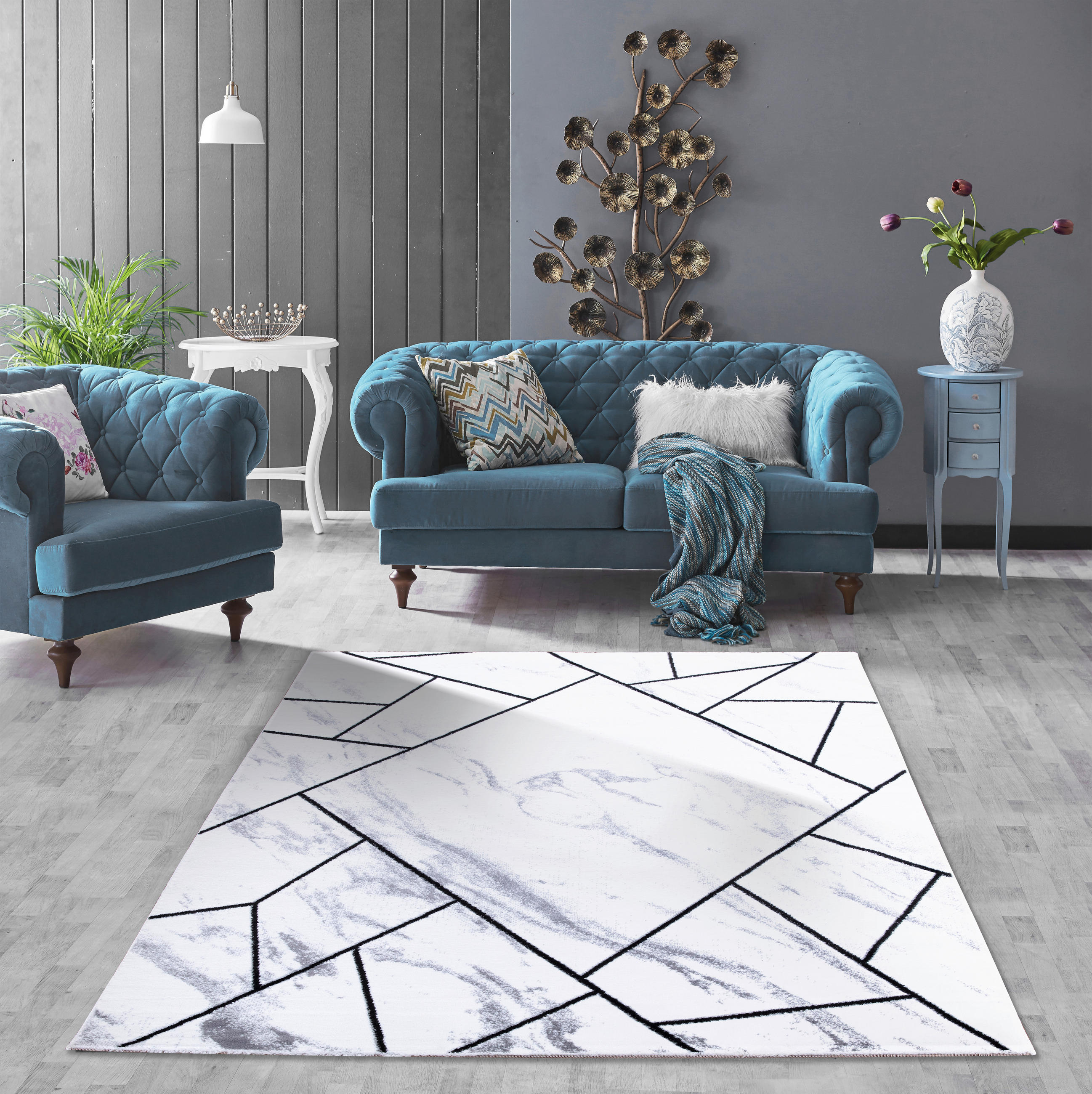 LÄUFER 80/300 cm 39223  - Hellgrau, Design, Textil (80/300cm) - Novel