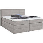 BOXSPRINGBETT 180/200 cm  in Grau  - Schwarz/Grau, KONVENTIONELL, Kunststoff/Textil (180/200cm) - Esposa