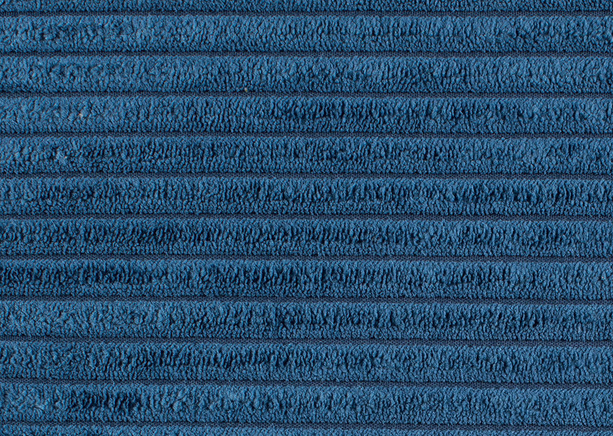 SCHLAFSOFA in Cord Royalblau  - Royalblau/Schwarz, Design, Textil/Metall (250/89/105cm) - Welnova