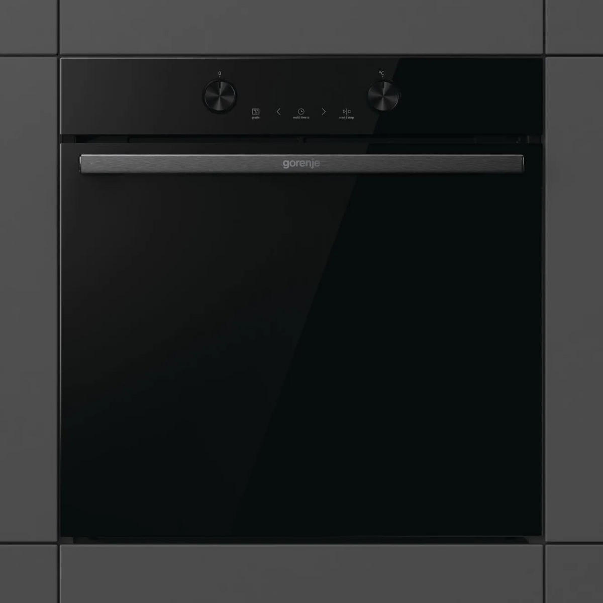 BACKOFENSET BSET015DG  - Schwarz, Basics, Glas/Kunststoff (59,5/59,5/56,4cm) - Gorenje