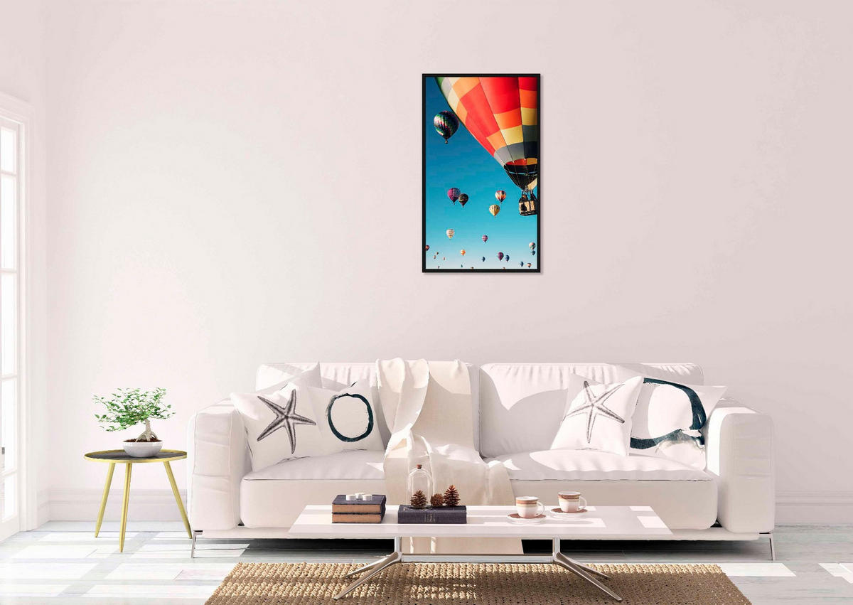 BILD 70/118 cm  - Multicolor/Schwarz, Design, Holz/Kunststoff (70/118cm)