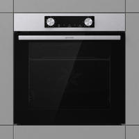 EINBAUBACKOFEN BO6735E02XK0  - Edelstahlfarben, Trend, Glas/Metall (59,5/59,5/56,4cm) - Hisense