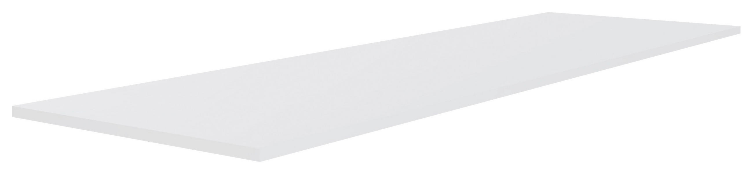 OBERPLATTE  Holzwerkstoff  Weiß Hochglanz  - Weiß Hochglanz, KONVENTIONELL, Holzwerkstoff (183/1,6/42cm) - Hom`in