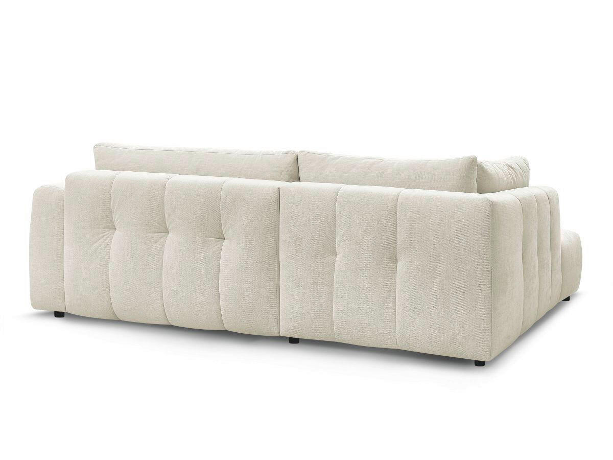 ECKSCHLAFSOFA FUJI Leinenoptik Beige  inkl.  - Beige/Schwarz, MODERN, Kunststoff/Textil (204/282cm)