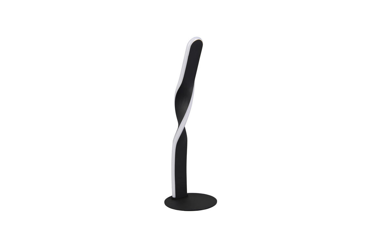 LED-TISCHLEUCHTE - Weiss/Schwarz, Design, Kunststoff/Metall (13/40,5cm)