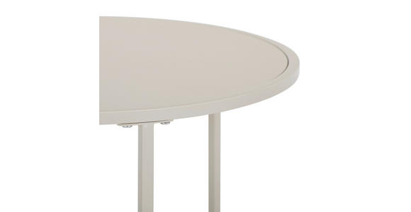 BEISTELLTISCHSET rund Kaschmir  - Kaschmir, Basics, Holzwerkstoff/Metall (50/40/50/40/45.5/39cm) - Carryhome